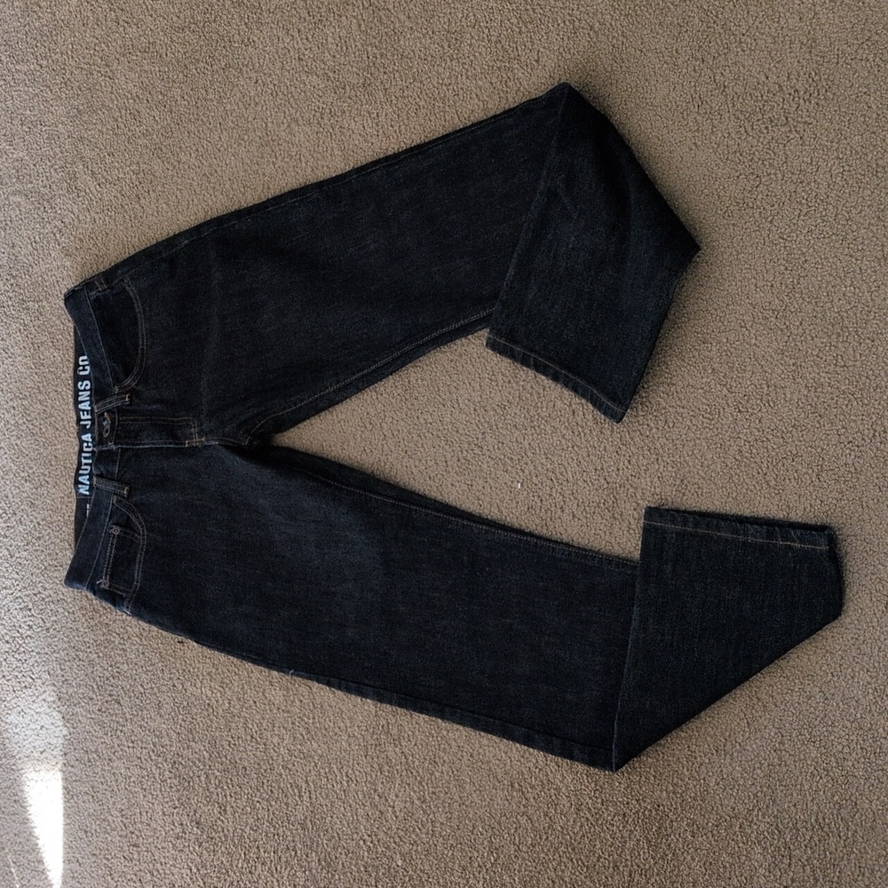 Vintage NWOT NAUTICA DARK high rise Straight leg Jeans 30 x 32